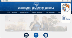 Desktop Screenshot of lakefentonschools.org